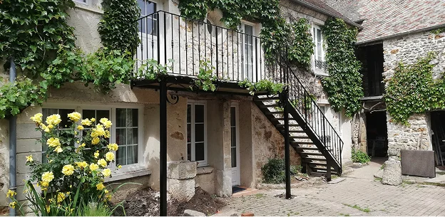 escalier metallique à Freneuse dans les Yvelines 78
