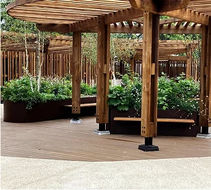 jardiniere en corten sur mesure à Freneuse dans les Yvelines 78